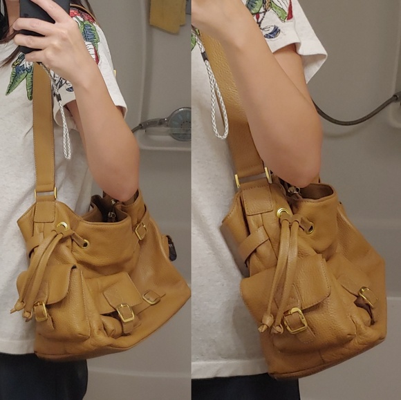 Maxx New York beige tan hobo shoulder leather bag - Picture 2 of 8